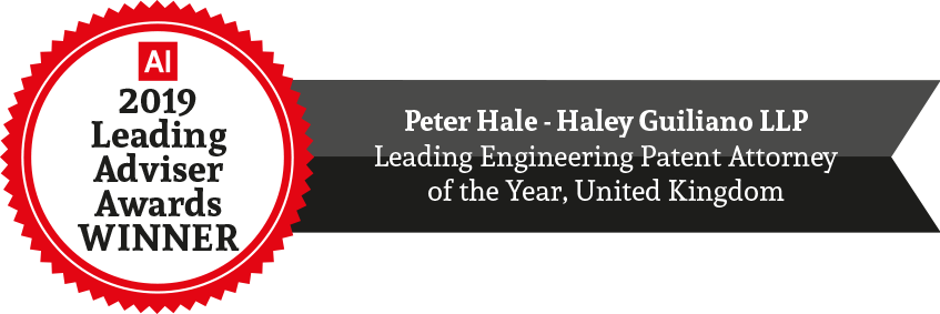 Peter Hale Named a “Leading Engineering Patent Attorney of the Year in the UK”